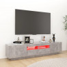 Szafka TV z oświetleniem LED, szarość betonu, 180x35x40 cm