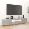 Szafka TV z oświetleniem LED, szarość betonu, 180x35x40 cm