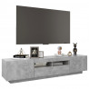 Szafka TV z oświetleniem LED, szarość betonu, 180x35x40 cm