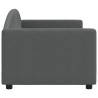 Sofa z funkcją spania, ciemnoszara, 80x200 cm, obita tkaniną