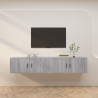 Wiszące szafki TV, 2 szt., szary dąb sonoma, 100x34,5x40 cm