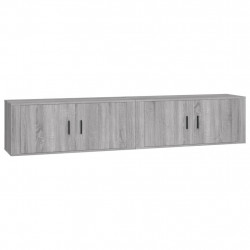 Wiszące szafki TV, 2 szt., szary dąb sonoma, 100x34,5x40 cm