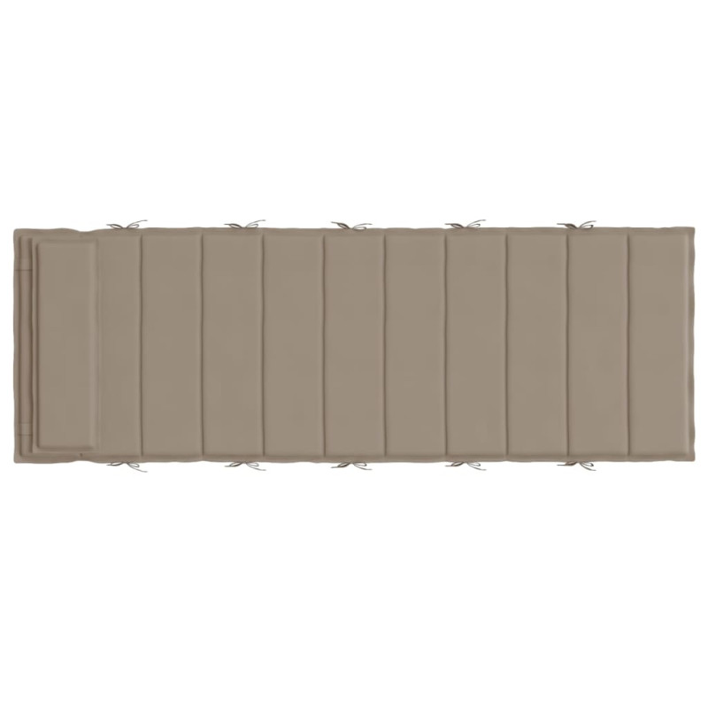 Poduszka na leżak, kolor taupe, 180x60x3 cm, tkanina Oxford