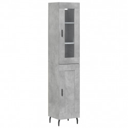 Wysoka szafka, szarość betonu, 34,5x34x180 cm