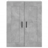 Witrynka, szarość betonu 69,5x34x180 cm materiał drewnopochodny