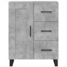 Witrynka, szarość betonu 69,5x34x180 cm materiał drewnopochodny