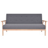 3 osobowa sofa tapicerowana, ciemnoszara