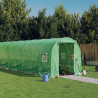 Szklarnia ze stalową ramą, zielona, 28 m², 14x2x2 m