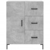 Witrynka, szarość betonu 69,5x34x180 cm materiał drewnopochodny