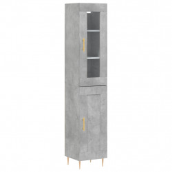 Wysoka szafka, szarość betonu, 34,5x34x180 cm