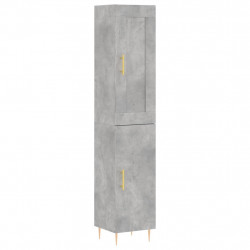 Wysoka szafka, szarość betonu, 34,5x34x180 cm