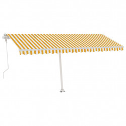 Automatycznie zwijana markiza, LED i czujnik wiatru, 500x350 cm