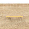 Witrynka, dąb sonoma, 69,5x34x180 cm, materiał drewnopochodny