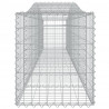 Kosze gabionowe, 5 szt, 400x50x60/80 cm, galwanizowane żelazo