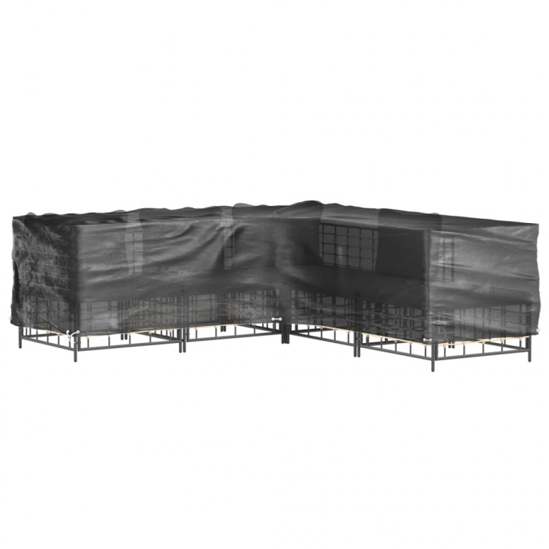 Pokrowce L na meble ogrodowe, 2 szt., 16 oczek, 250x250x70 cm