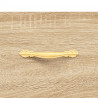 Witrynka, dąb sonoma, 69,5x34x180 cm, materiał drewnopochodny