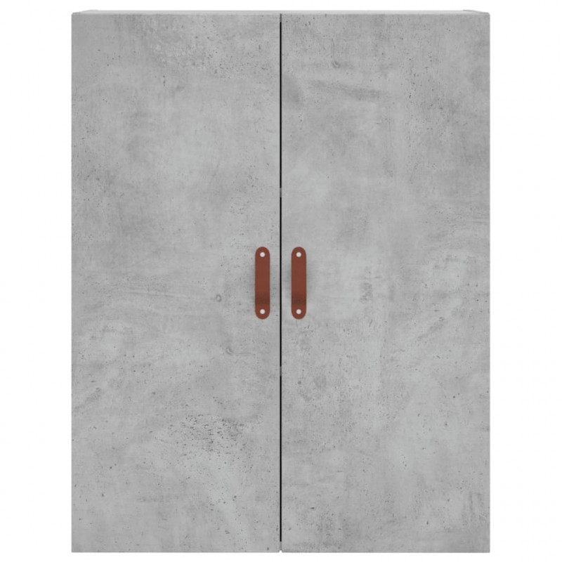 Witrynka, szarość betonu 69,5x34x180 cm materiał drewnopochodny