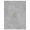 Witrynka, szarość betonu 69,5x34x180 cm materiał drewnopochodny
