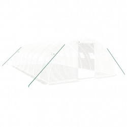 Szklarnia ze stalową ramą, biała, 32 m², 8x4x2 m