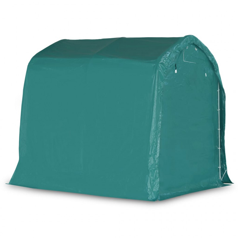 Namiot garażowy z PVC, 2,4 x 2,4 m, zielony