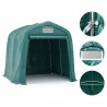 Namiot garażowy z PVC, 2,4 x 2,4 m, zielony
