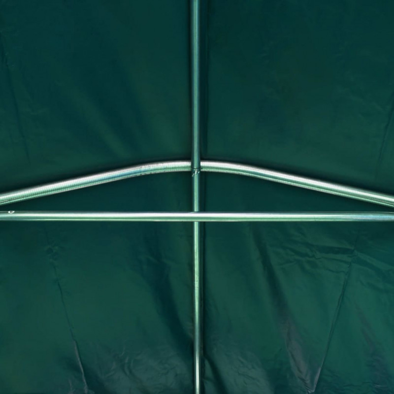 Namiot garażowy z PVC, 2,4 x 2,4 m, zielony