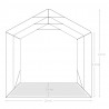 Namiot garażowy z PVC, 2,4 x 2,4 m, zielony