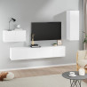 Zestaw 4 szafek telewizyjnych, biały