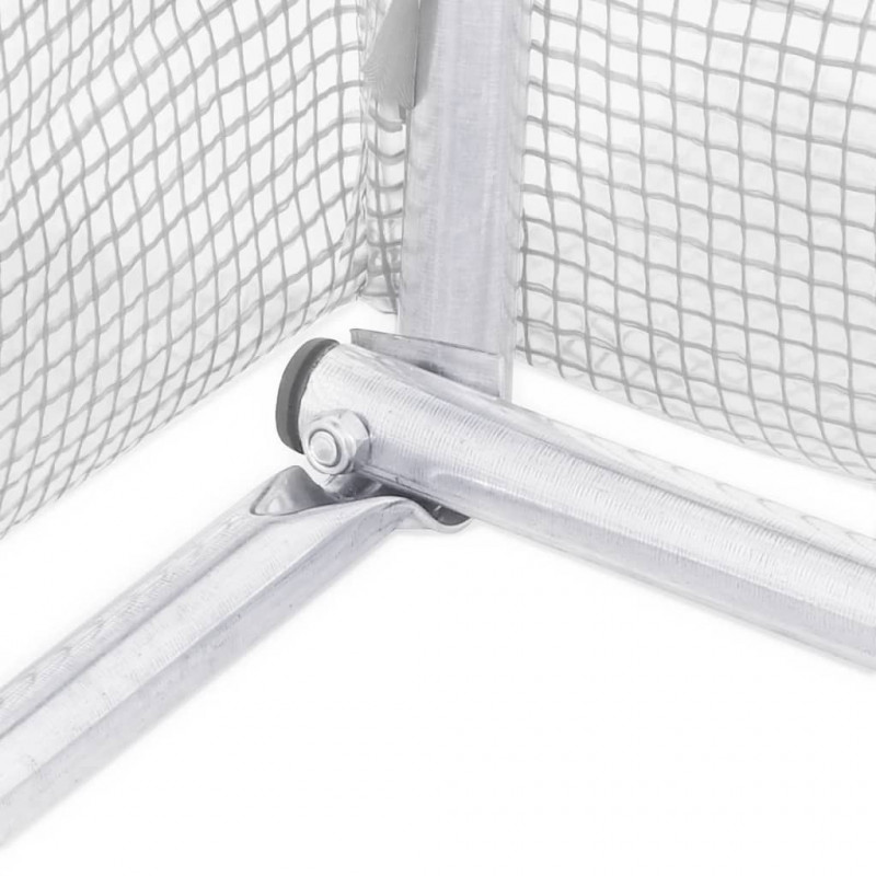 Szklarnia ze stalową ramą, biała, 72 m², 24x3x2 m