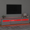 Szafka pod TV z oświetleniem LED, szary dąb sonoma,210x35x40 cm