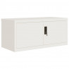 Szafa na dokumenty, biała, 90x40x180 cm, stalowa