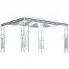 Altana ze sznurem lampek LED, 400x300 cm, kremowa