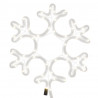 Ozdobne śnieżynki, ciepłe białe światło LED, 3 szt., 27x27 cm
