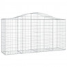 Kosze gabionowe, 25 szt, 200x50x100/120cm, galwanizowane żelazo