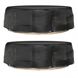 Pokrowce na meble wypoczynkowe, 2 szt., 10 oczek, 236x67 cm