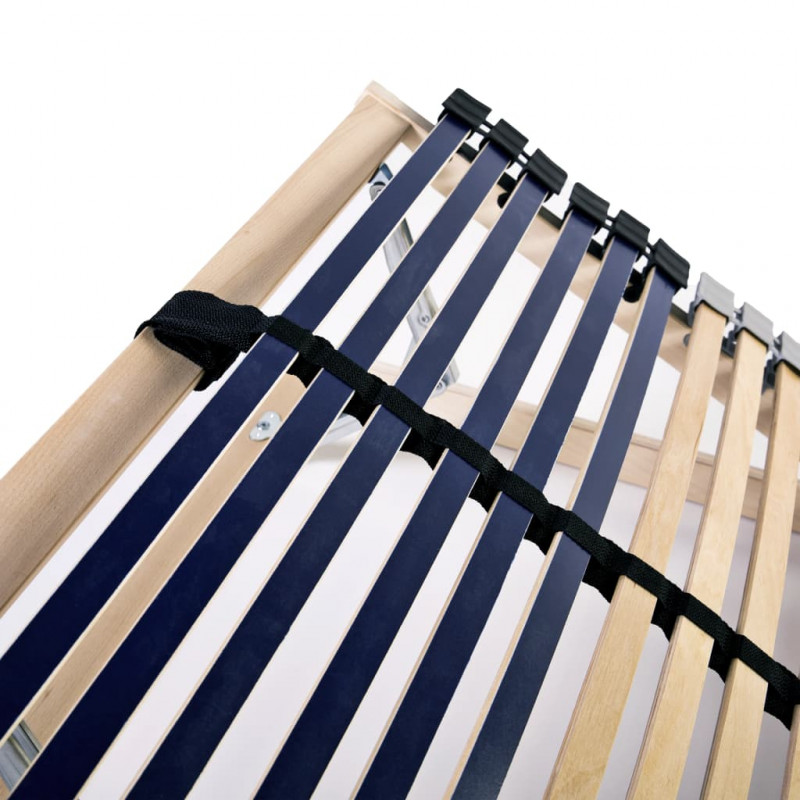 Stelaże do łóżek, 2 szt., 42 listwy, 7 stref, 70 x 200 cm