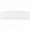 Kosze gabionowe, 20 szt, 400x30x100/120cm, galwanizowane żelazo