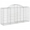 Kosze gabionowe, 15 szt, 200x50x100/120cm, galwanizowane żelazo