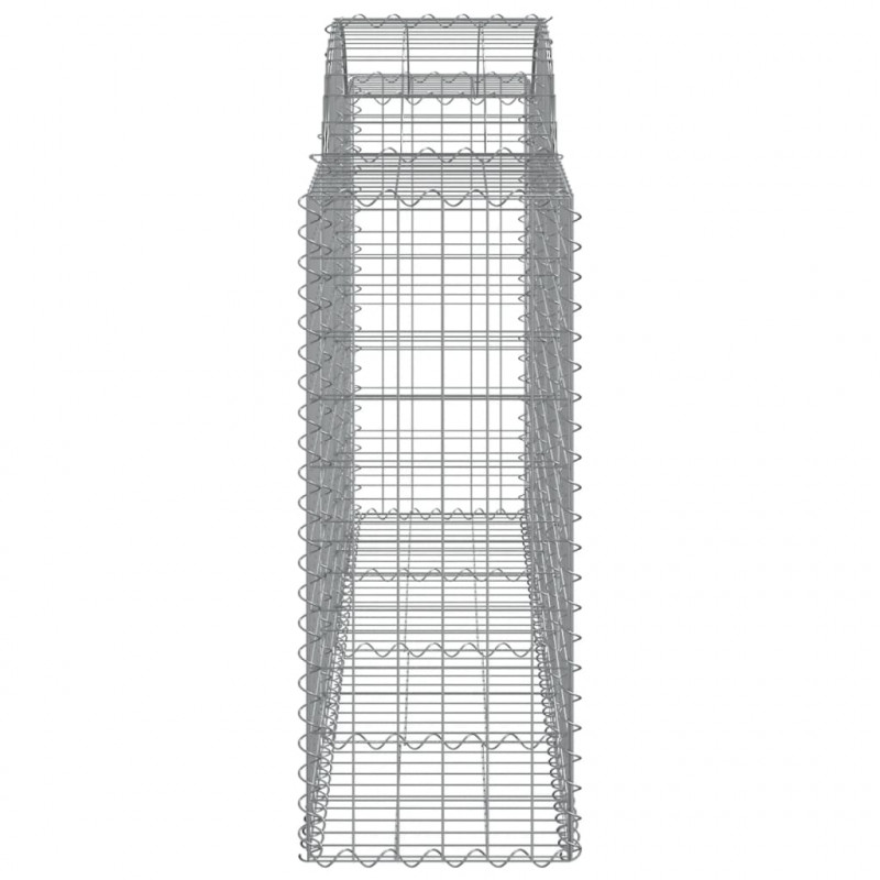 Kosze gabionowe, 15 szt, 200x50x100/120cm, galwanizowane żelazo