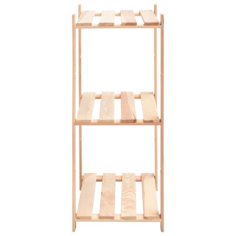 Regały z 3 półkami, 10 szt., 60x38x90 cm, sosna, 150 kg
