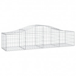 Kosze gabionowe, 15 szt, 200x50x40/60 cm, galwanizowane żelazo