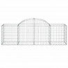 Kosze gabionowe, 12 szt, 200x50x60/80 cm, galwanizowane żelazo