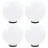 Lampy ogrodowe LED, 4 szt., kuliste, 30 cm, PMMA