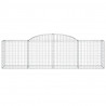 Kosze gabionowe, 20 szt, 300x50x80/100 cm, galwanizowane żelazo