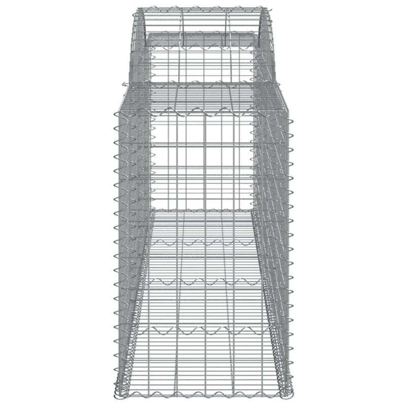 Kosze gabionowe, 20 szt, 300x50x80/100 cm, galwanizowane żelazo