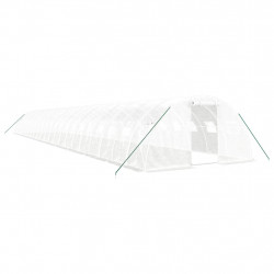 Szklarnia ze stalową ramą, biała, 88 m², 22x4x2 m