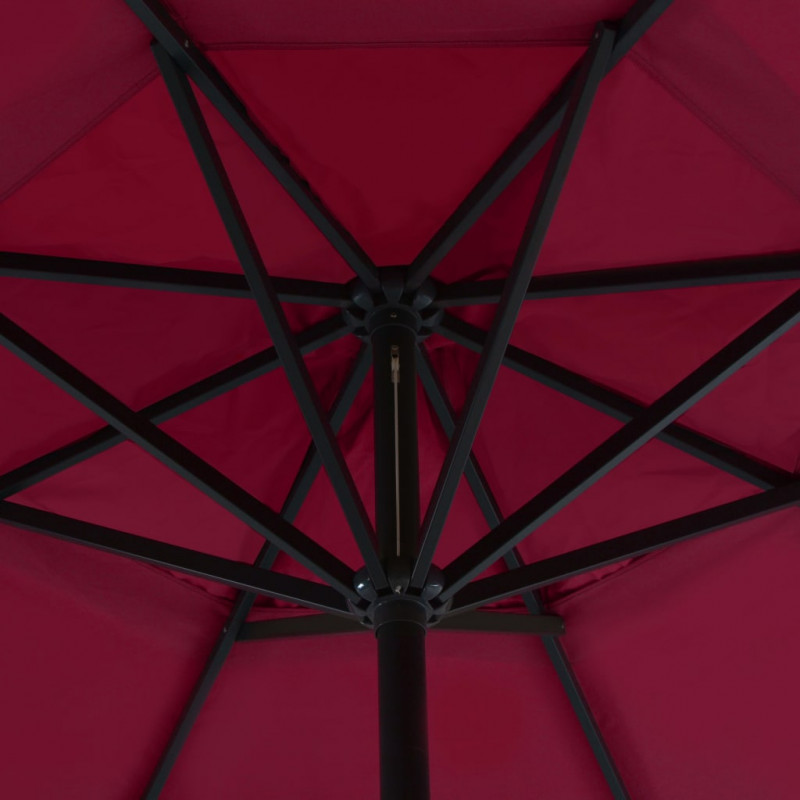 Parasol ogrodowy z przenośną podstawą, czerwony