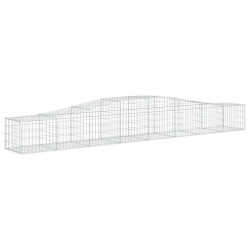 Kosze gabionowe, 20 szt, 400x50x40/60 cm, galwanizowane żelazo