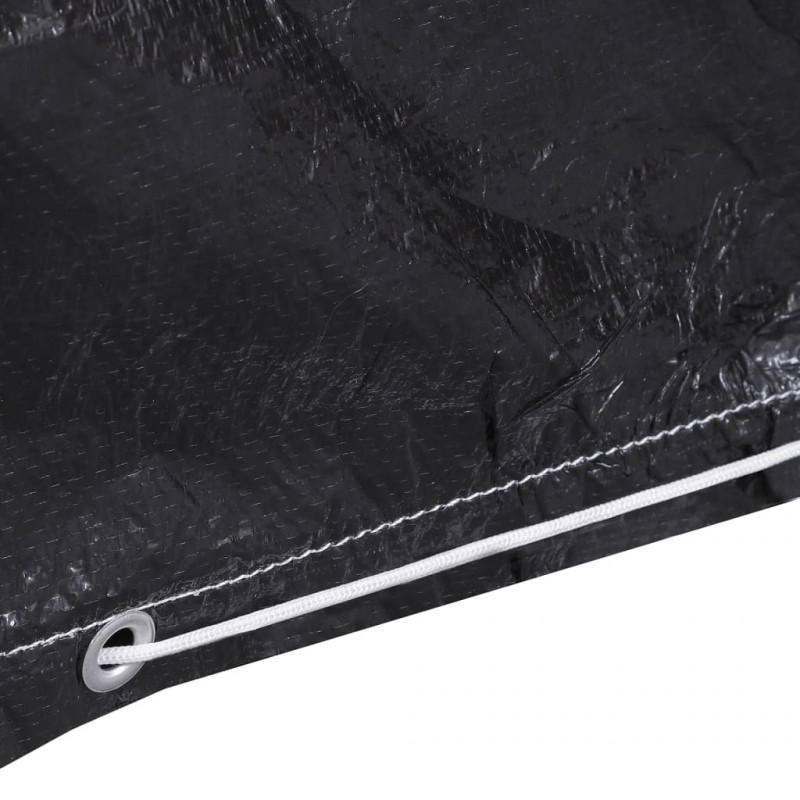 Pokrowce na meble ogrodowe, 2 szt., 6 oczek, 160x80x75 cm