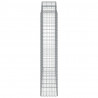 Kosze gabionowe, 5 szt, 200x50x200/220 cm, galwanizowane żelazo